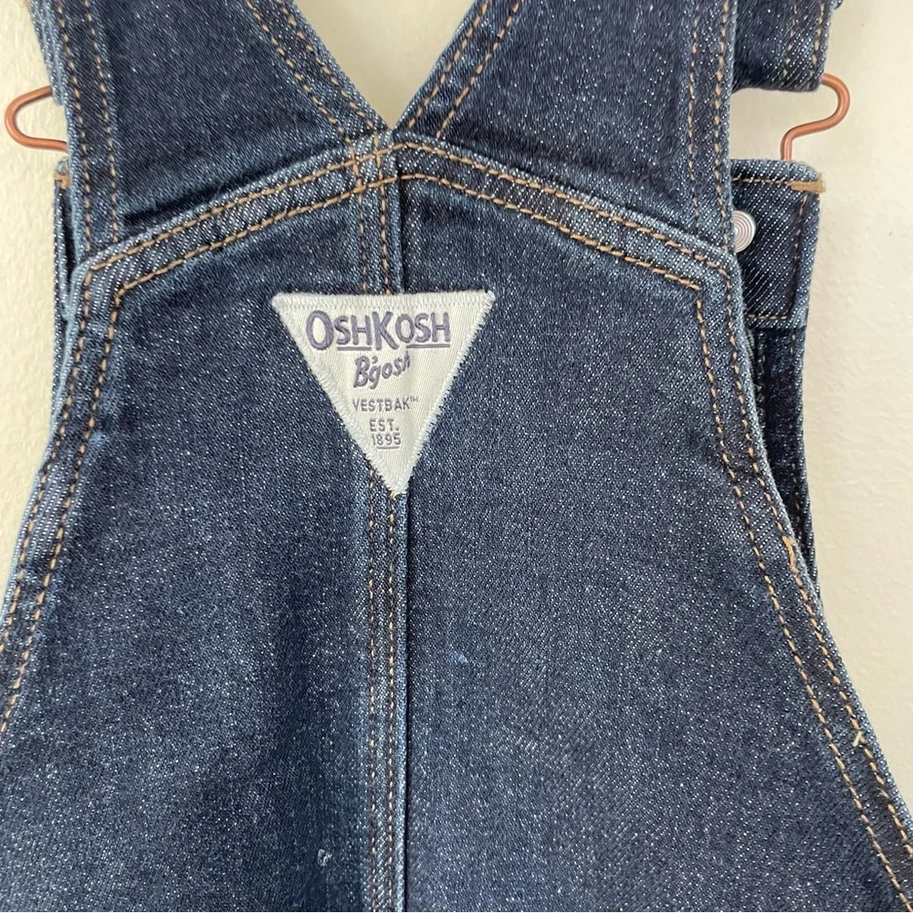 NWT OshKosh B'gosh Girls Denim Skirtall - Blue Dark Wash Denim 6/6x $44
